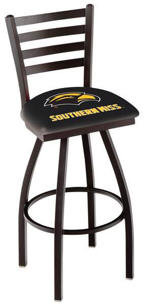 Southern Miss 25" Swivel Counter Stool with Black Wrinkle Finish  
