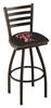Texas Tech 25" Swivel Counter Stool with Black Wrinkle Finish  