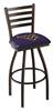 West Virginia 25" Swivel Counter Stool with Black Wrinkle Finish  