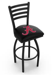 Alabama 30" Swivel Bar Stool with Black Wrinkle Finish  