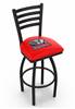 Alabama 30" Swivel Bar Stool with Black Wrinkle Finish  