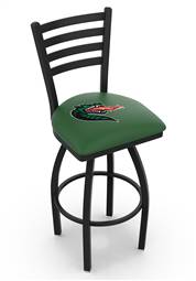 UAB 30" Swivel Bar Stool with Black Wrinkle Finish  