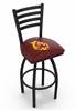 Arizona State (Sparky) 30" Swivel Bar Stool with Black Wrinkle Finish  