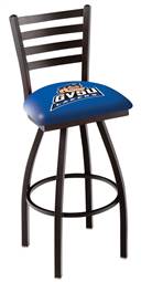 Grand Valley State 30" Swivel Bar Stool with Black Wrinkle Finish  