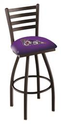 James Madison 30" Swivel Bar Stool with Black Wrinkle Finish  