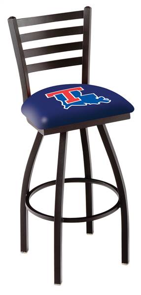 Louisiana Tech 30" Swivel Bar Stool with Black Wrinkle Finish  