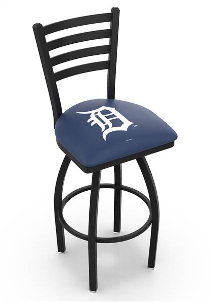 Detroit Tigers 30" Swivel Bar Stool with Black Wrinkle Finish  