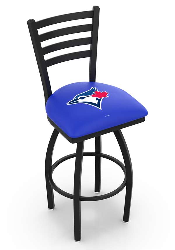 Toronto Blue Jays 30" Swivel Bar Stool with Black Wrinkle Finish  