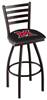 L014 Miami (OH) 30" Swivel Bar Stool with Black Wrinkle Finish  