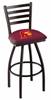 USC Trojans 30" Swivel Bar Stool with Black Wrinkle Finish  