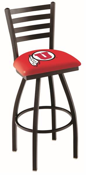 Utah 30" Swivel Bar Stool with Black Wrinkle Finish  