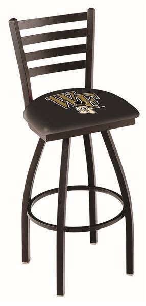 Wake Forest 30" Swivel Bar Stool with Black Wrinkle Finish  