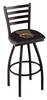 Western Michigan 30" Swivel Bar Stool with Black Wrinkle Finish  