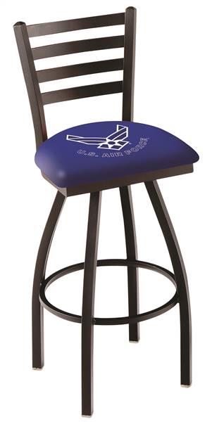 U.S. Air Force 36" Swivel Bar Stool with Black Wrinkle Finish  