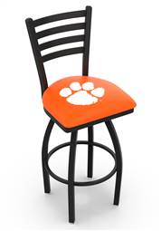 Clemson 36" Swivel Bar Stool with Black Wrinkle Finish  