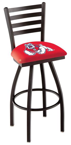 Fresno State 36" Swivel Bar Stool with Black Wrinkle Finish  