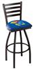 L014 Kansas 36" Swivel Bar Stool with Black Wrinkle Finish  