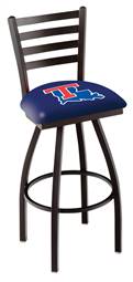 Louisiana Tech 36" Swivel Bar Stool with Black Wrinkle Finish  