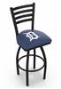 Detroit Tigers 36" Swivel Bar Stool with Black Wrinkle Finish  