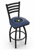 Milwaukee Brewers 36" Swivel Bar Stool with Black Wrinkle Finish  