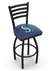 Seattle Mariners 36" Swivel Bar Stool with Black Wrinkle Finish  