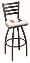 Miami (FL) 36" Swivel Bar Stool with Black Wrinkle Finish  