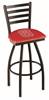 North Carolina State 36" Swivel Bar Stool with Black Wrinkle Finish  