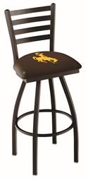 Wyoming 36" Swivel Bar Stool with Black Wrinkle Finish  