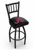 Alabama 25" Swivel Counter Stool with Black Wrinkle Finish  