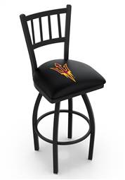 Arizona State (Pitchfork) 25" Swivel Counter Stool with Black Wrinkle Finish  