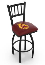 Arizona State (Sparky) 25" Swivel Counter Stool with Black Wrinkle Finish  