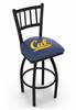 Cal 25" Swivel Counter Stool with Black Wrinkle Finish  