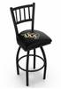 Central Florida 25" Swivel Counter Stool with Black Wrinkle Finish  