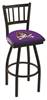 East Carolina 25" Swivel Counter Stool with Black Wrinkle Finish  