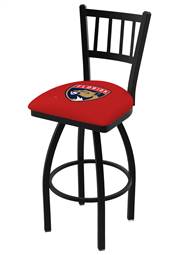 Florida Panthers 25" Swivel Counter Stool with Black Wrinkle Finish  