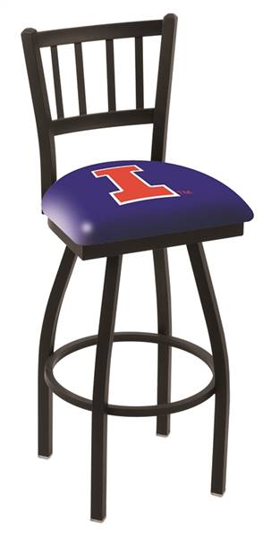 Illinois 25" Swivel Counter Stool with Black Wrinkle Finish  