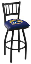 Kent State 25" Swivel Counter Stool with Black Wrinkle Finish  