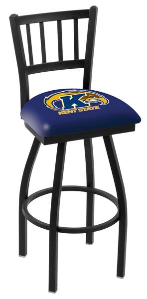 Kent State 25" Swivel Counter Stool with Black Wrinkle Finish  