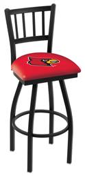 Louisville 25" Swivel Counter Stool with Black Wrinkle Finish  