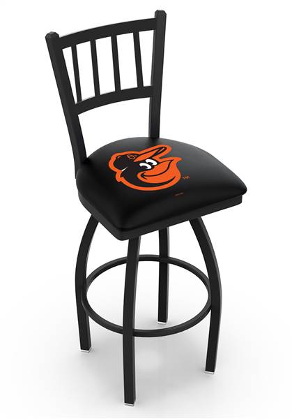 Baltimore Orioles 25" Swivel Counter Stool with Black Wrinkle Finish  