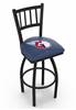 Cleveland Guardians 25" Swivel Counter Stool with Black Wrinkle Finish  