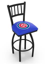 Chicago Cubs 25" Swivel Counter Stool with Black Wrinkle Finish  