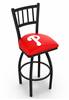 Philadelphia Phillies 25" Swivel Counter Stool with Black Wrinkle Finish  