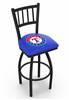 Texas Rangers 25" Swivel Counter Stool with Black Wrinkle Finish  