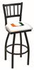 Miami (FL) 25" Swivel Counter Stool with Black Wrinkle Finish  
