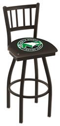 North Dakota 25" Swivel Counter Stool with Black Wrinkle Finish  