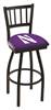 Northwestern 25" Swivel Counter Stool with Black Wrinkle Finish  