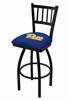 Pitt 25" Swivel Counter Stool with Black Wrinkle Finish  