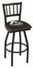 Purdue 25" Swivel Counter Stool with Black Wrinkle Finish  