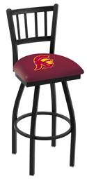 USC Trojans 25" Swivel Counter Stool with Black Wrinkle Finish  